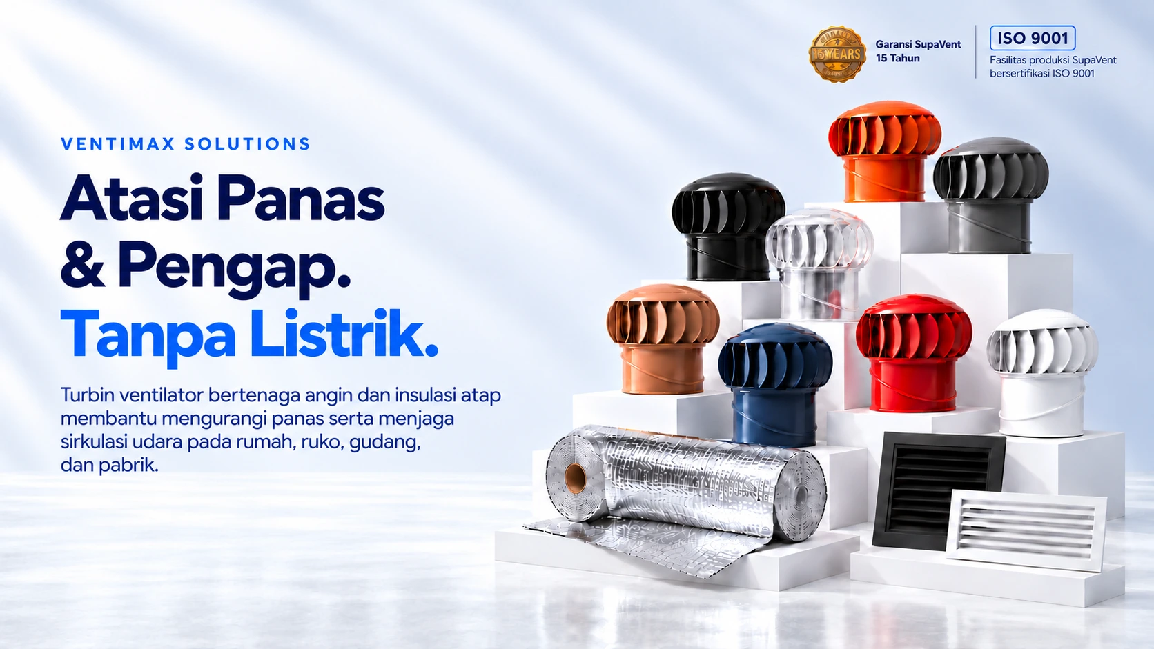Ventimax Solutions Atasi Panas Turbin Ventilator Terbaik